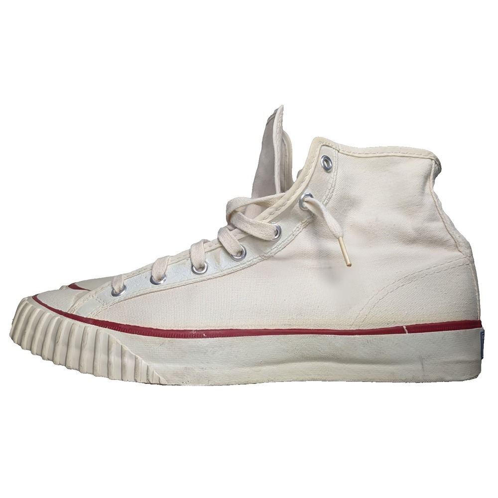 VINTAGE 1960s Converse Athletic Shoes Gripper Blue Label 3-Star High Top 8.5 USA